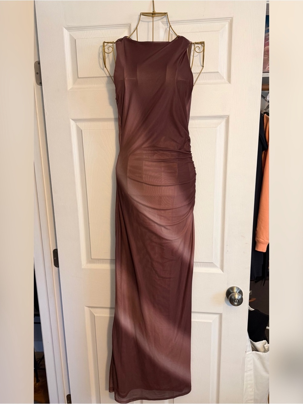 NWOT BEAUDRM Tie Dye Mesh Tank Dress
